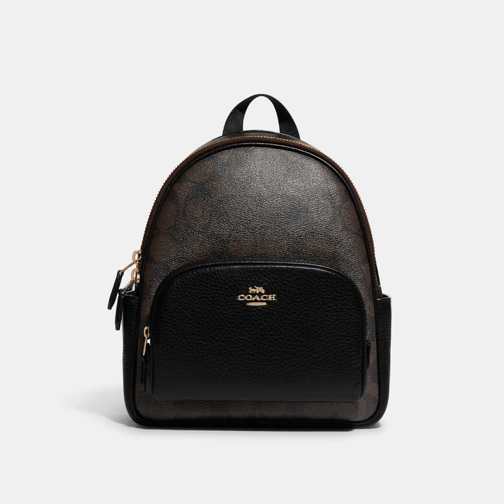 NWOP Coach Mini Court Backpack In Signature Canvas